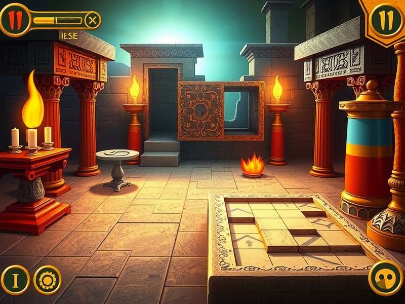 Temple Of Enigma Chase feature showcase demonstrating puzzle mechanics