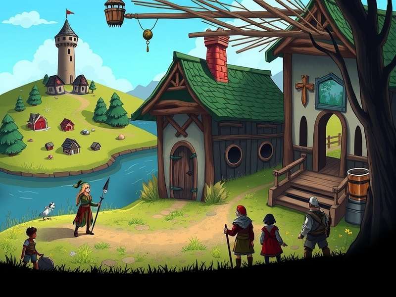 Character lineup from Grim Hamlet Expedition