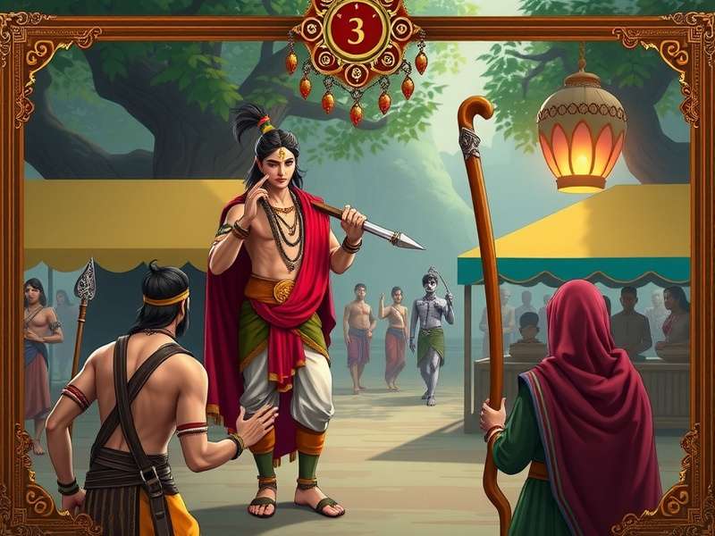 Cultural event in Krishna S Eternal Saga celebrating Indian festivals