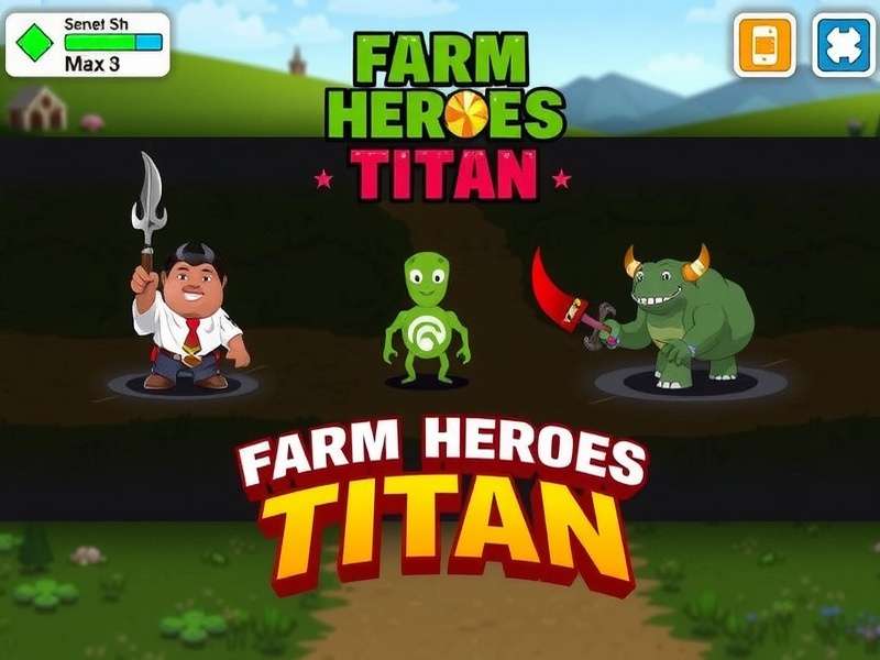 Farm Heroes Titan Game Main Screen