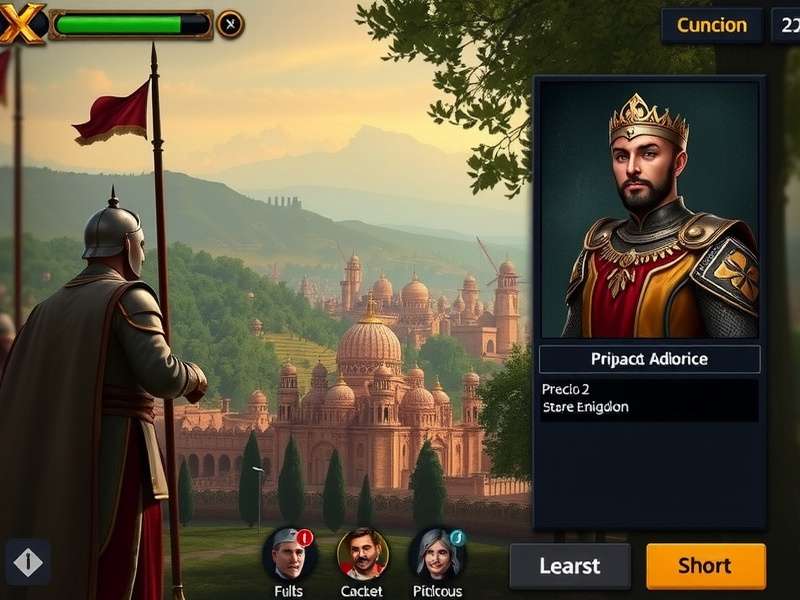 Prithviraj Mace Champion X kingdom management interface