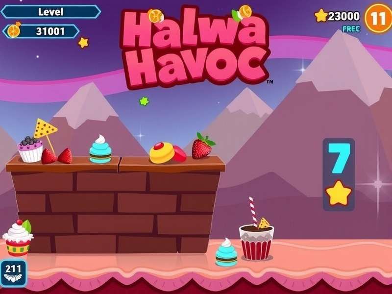Halwa Havoc level progression showing increasing difficulty