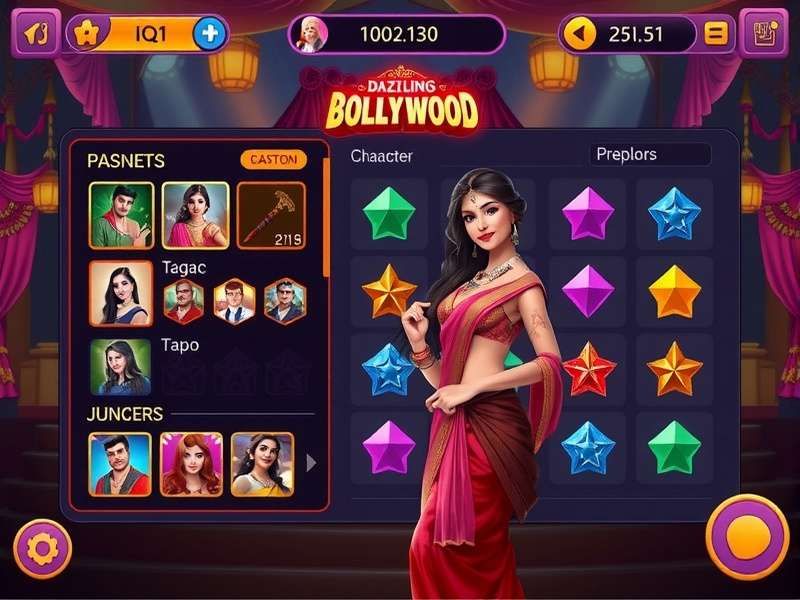 Dazzling Bollywood Gameplay Screen
