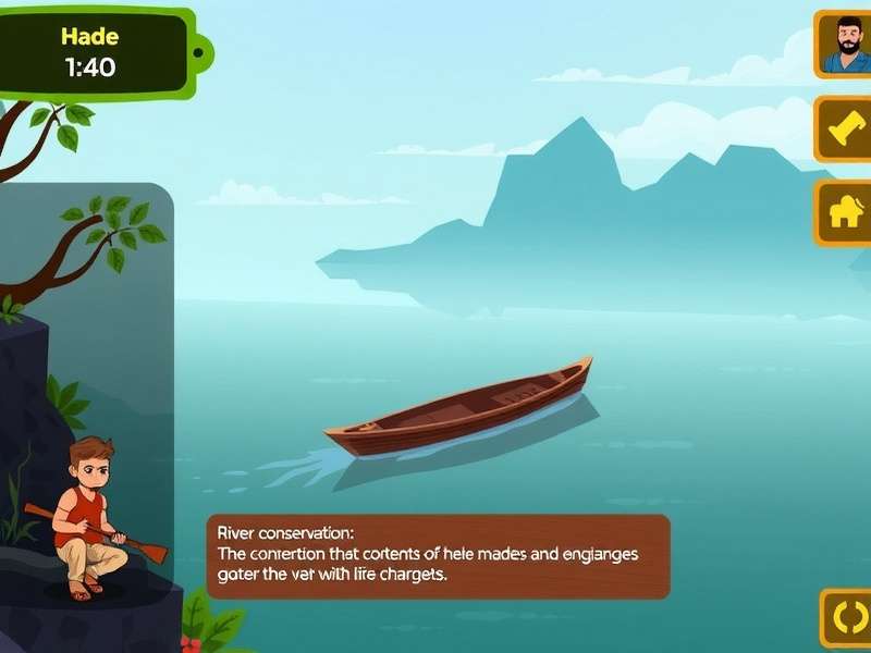 Ganges Glory Chaser gameplay screenshot showing river navigation