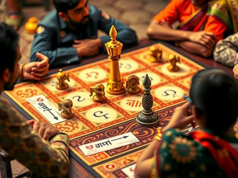 Close-up of Garam Gambit pieces showing intricate traditional craftsmanship