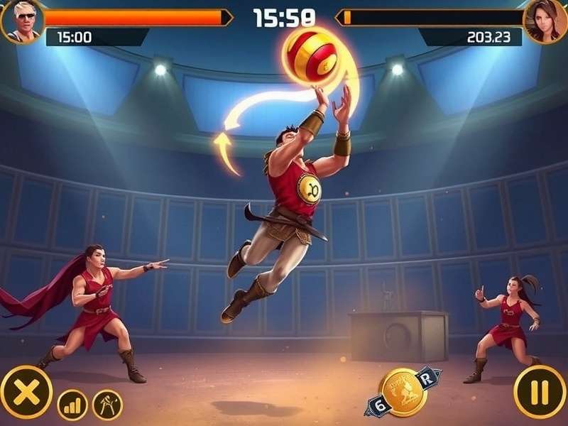 Gladiator Volley Legends tournament competition scene