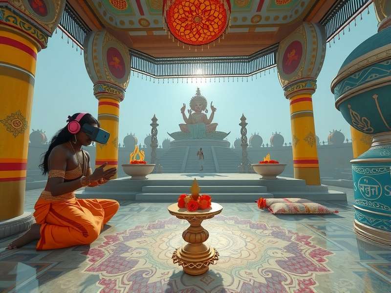 Mythological location in VR Kali Ma Blessing game