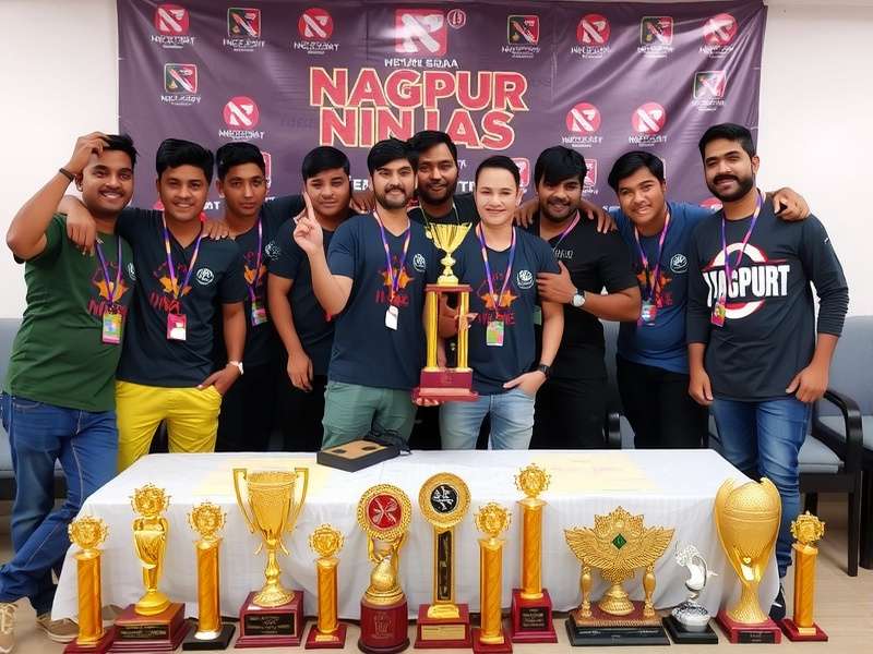 Nagpur Ninjas Dota early team photo from 2019