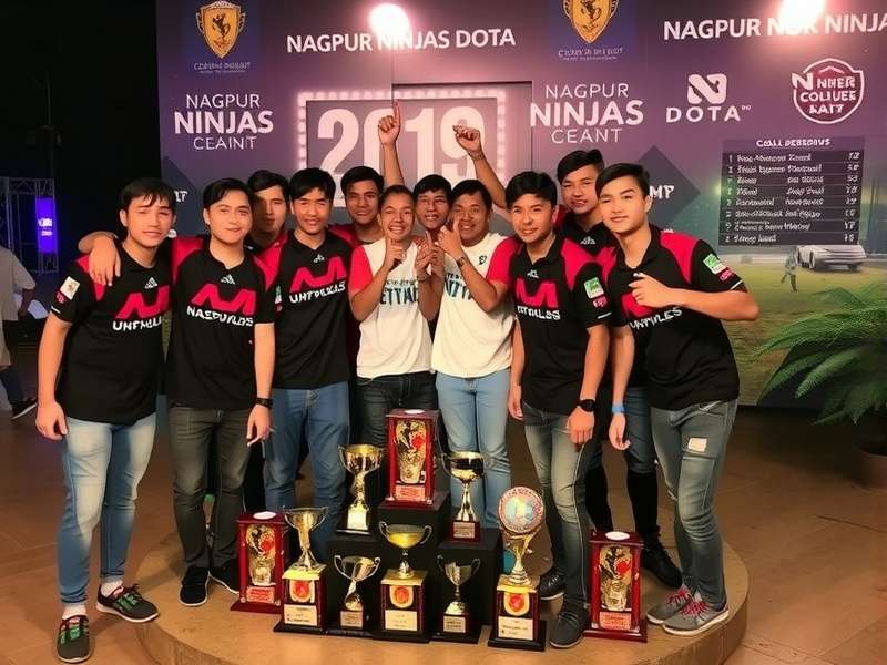 Nagpur Ninjas Dota trophy collection display