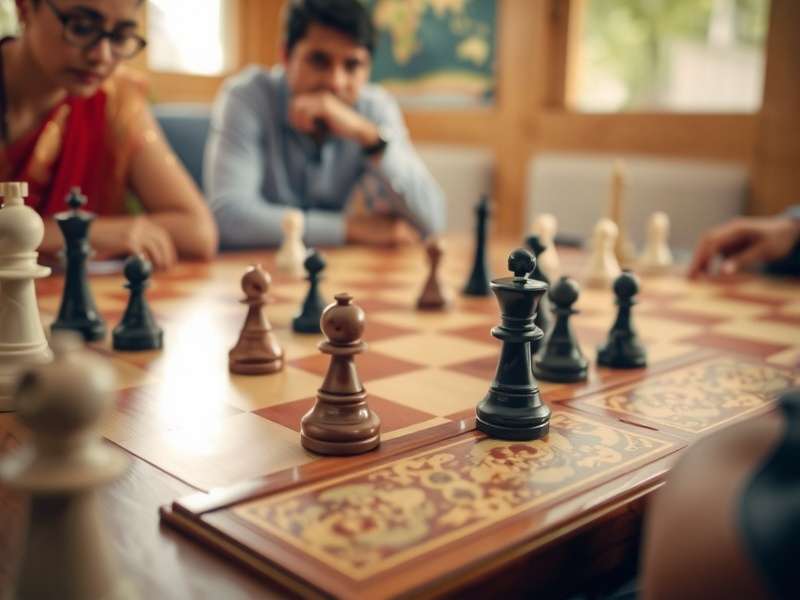 Modern Garam Gambit tournament with diverse international players