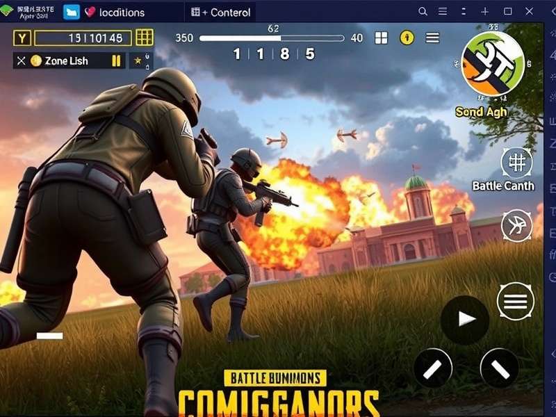 PUBG Lite Conqueror Dominator gameplay screenshot showing intense battle royale action