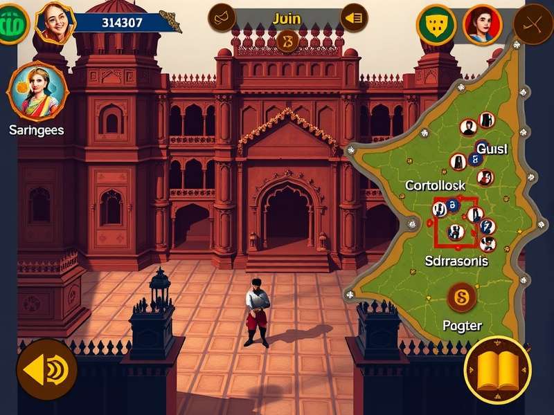 Magic Raiders Jaipur cultural elements showing traditional art