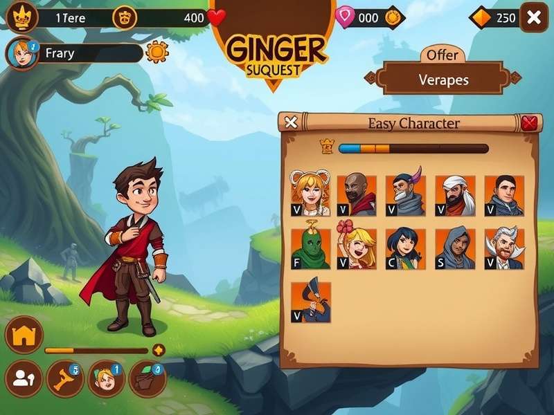 Ginger Supreme Quest character customization interface