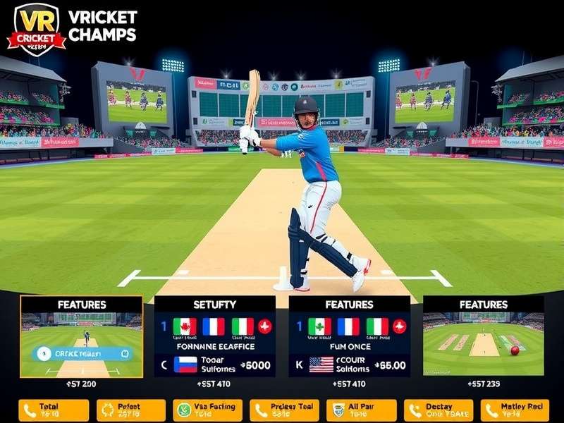VR Cricket Champs community and tournament events
