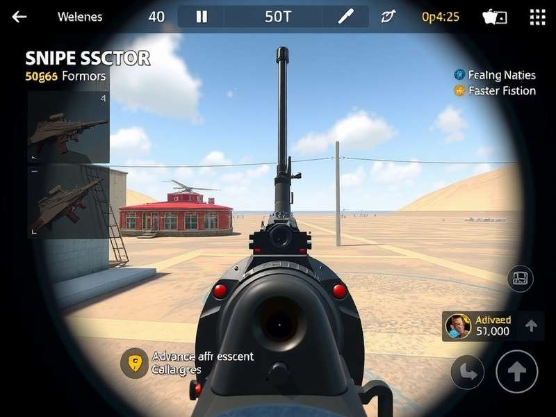 Solar Sniper Champion gameplay screenshot showing sniper scope view