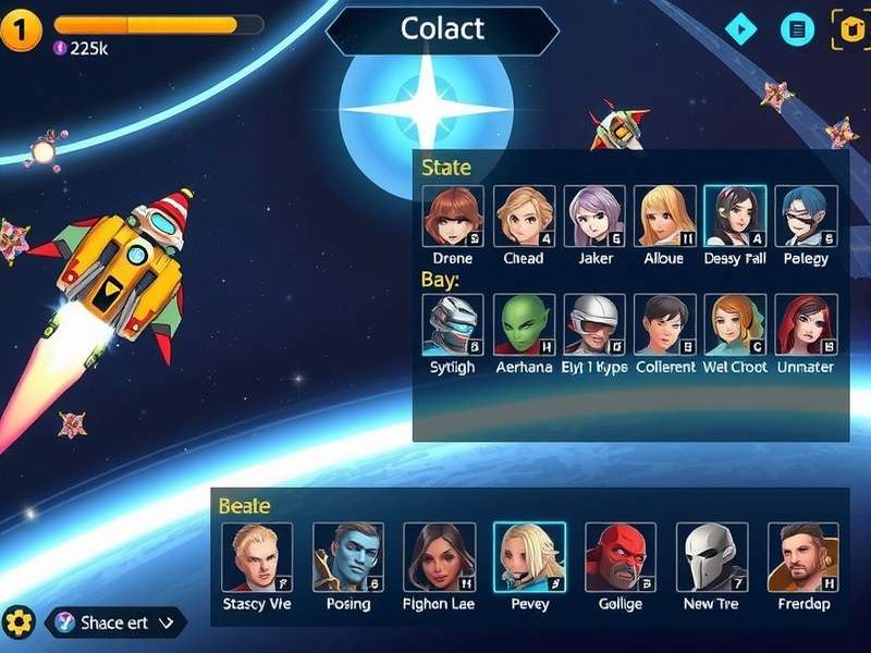 Charge Hero Space Odyssey character customization screen