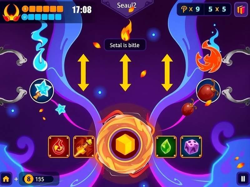 Hot Chilli Wizards gameplay screenshot showing magical interface