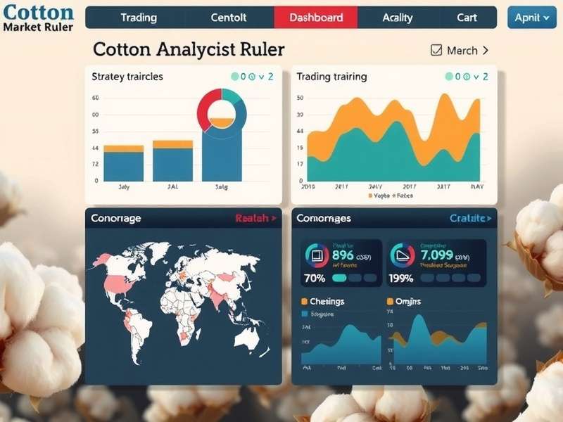 Cotton Market Ruler gameplay interface showing trading dashboard