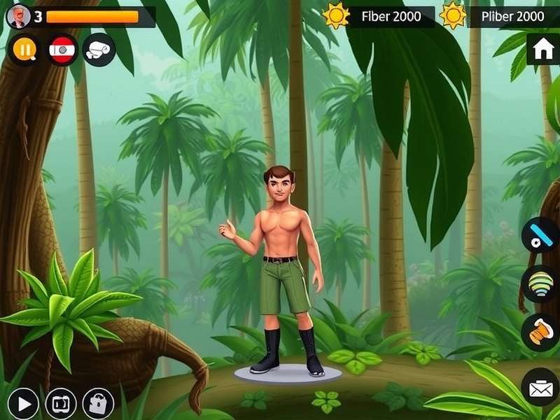 Rainforest Explorer gameplay screenshot showing jungle environment
