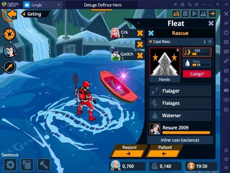 Deluge Defiance Hero resource management interface