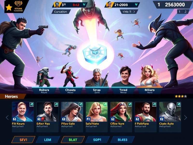 Star Champion gameplay screenshot showing character abilities and arena