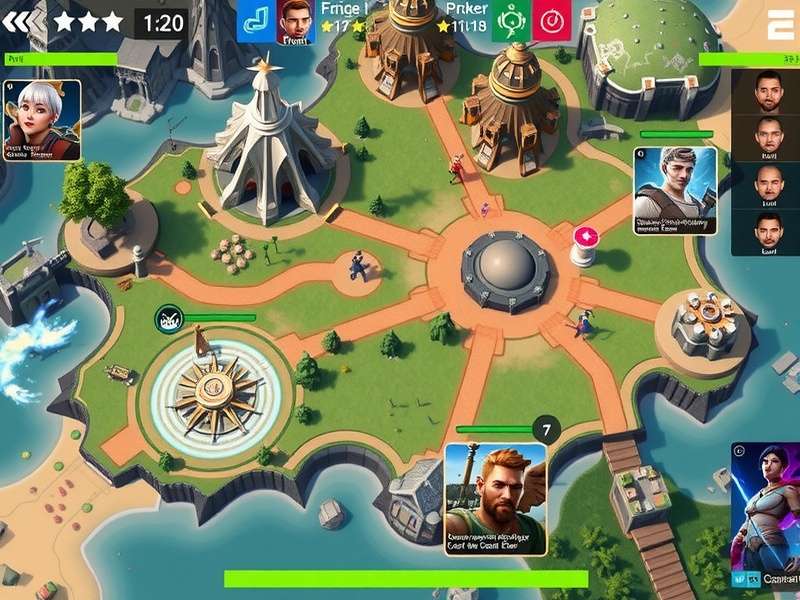 Fennel Battle Royale Supreme map showing different zones and landmarks