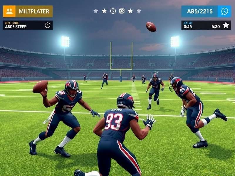 Mumbai Linebacker Masters offensive gameplay showing passing mechanics