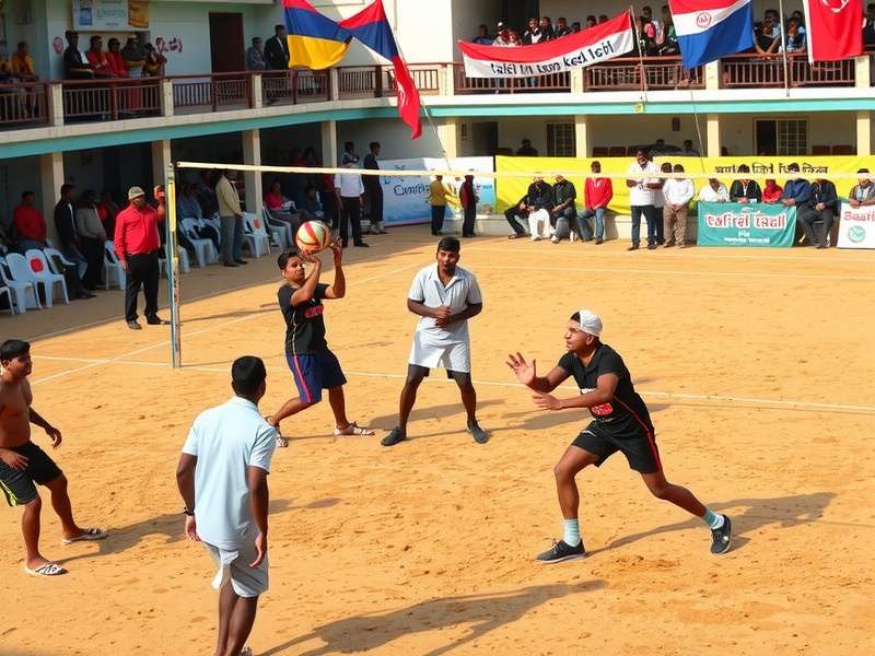 Cultural celebration during Taj Volley Nobles tournament