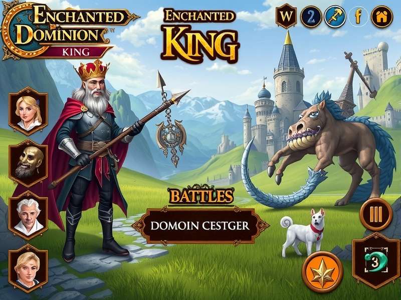Enchanted Dominion King battle scene
