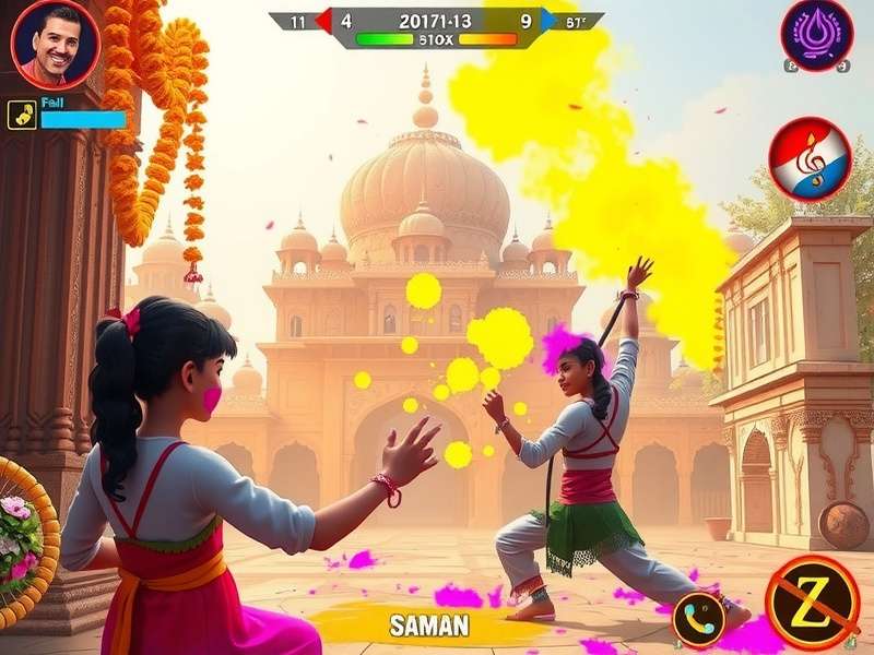Holi Colorful Journey Game Features Holi Colorful Journey features showcasing different gameplay elements