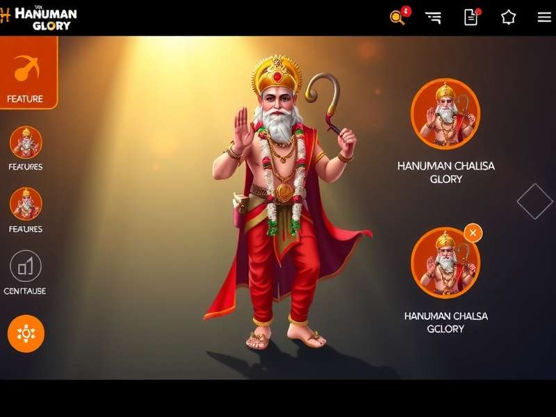Hanuman Chalisa Glory Game Interface