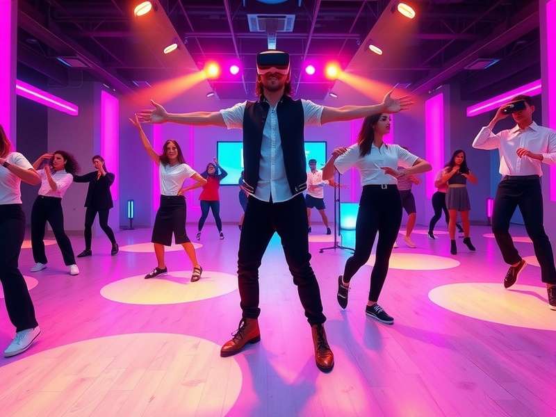 Dance Master VR community event with multiple players