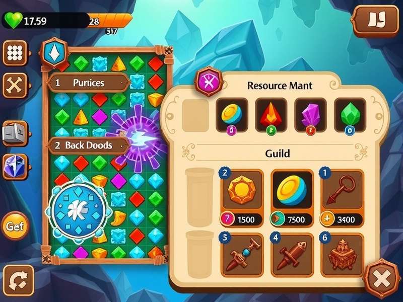 Agate Quest Challenger gameplay screenshot showing puzzle mechanics
