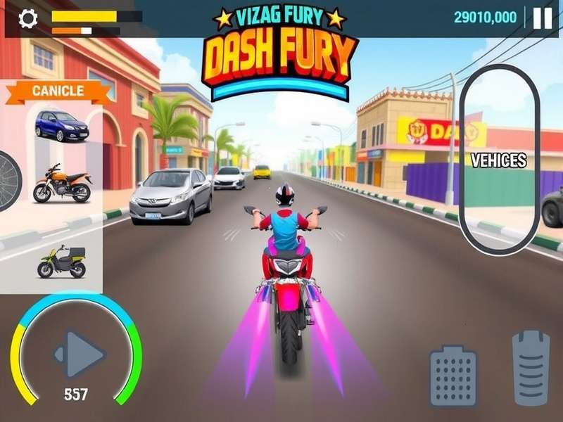 Vizag Dash Fury vehicle customization screen