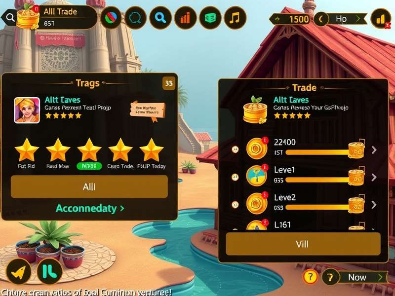 Royal Cumin Venture gameplay screenshot showing trading interface