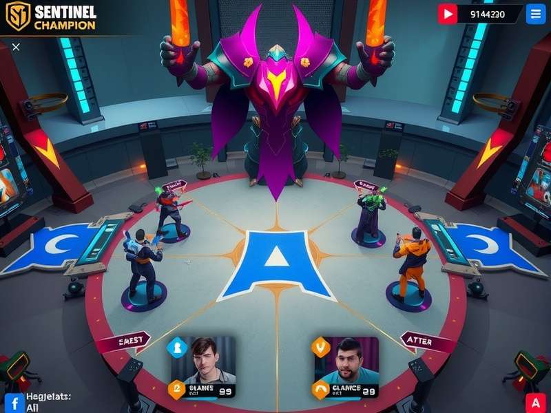 Sentinel Champion Ace gameplay showcasing character abilities and battle arena