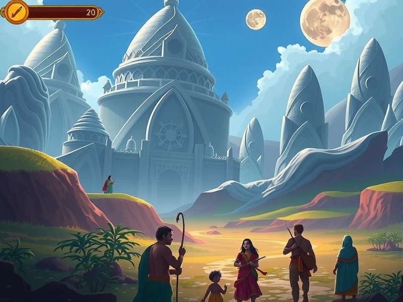 Krishna S Spiritual Odyssey Game Visual