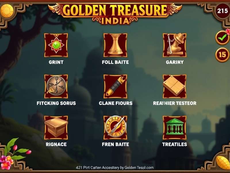 Golden Treasure India Game Interface
