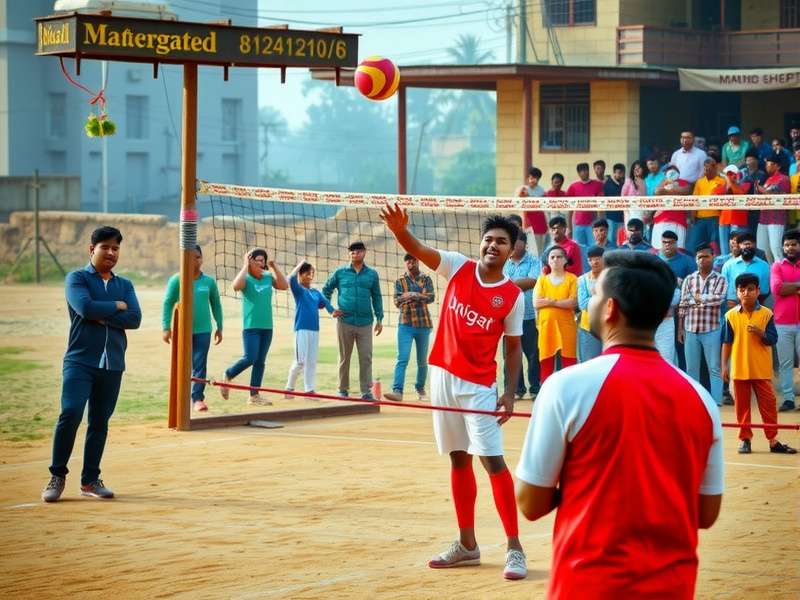 Punjabi Spike Master player demonstrating advanced spiking technique