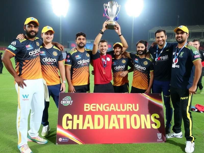 Early days of Bengaluru Cricket Gladiators Bengaluru Cricket Gladiators early team photo