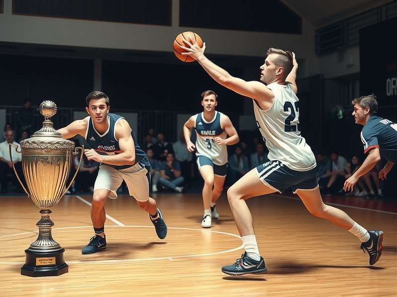 Championship trophies and awards won by top handball performers Handball trophy and medals display
