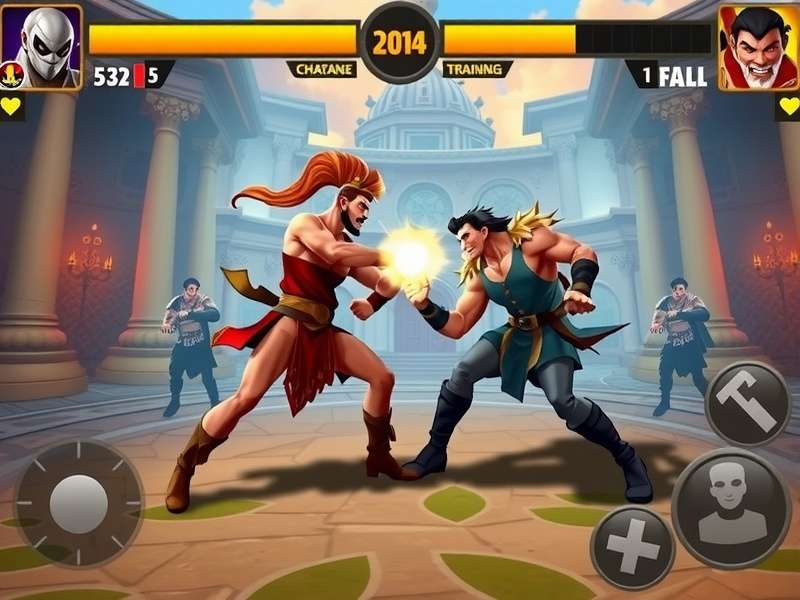 Goa Combat Gladiator character selection screen showing diverse fighters