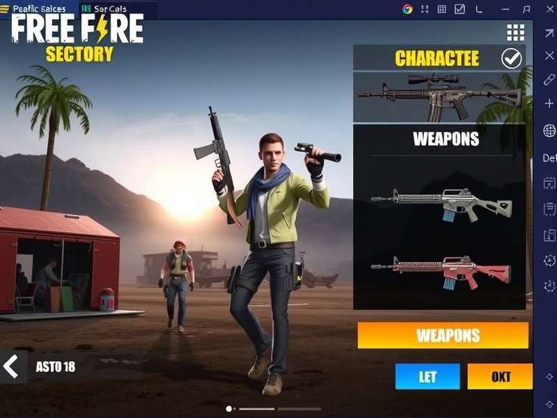 Free Fire Elite Forces weapon customization interface