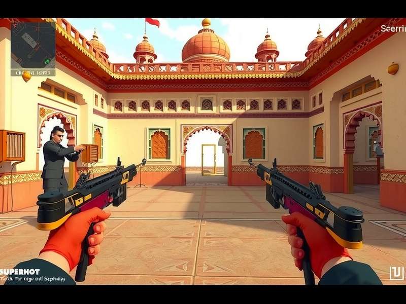 Superhot VR: Desi Challenges combat with traditional Indian weapons