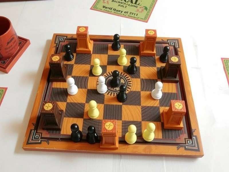 Detailed view of Kerala Backwaters Harmony game pieces and board