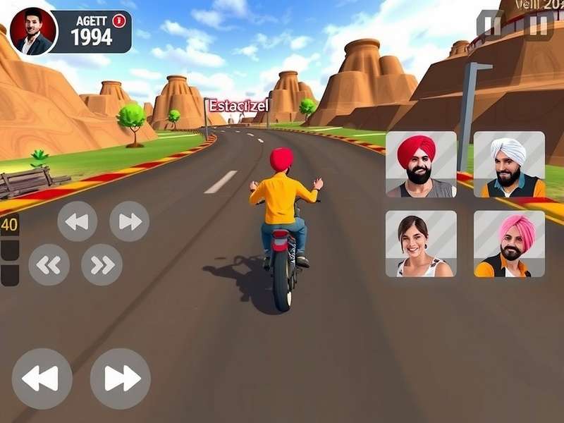 Nanak Speed Quest character selection screen showing diverse avatars