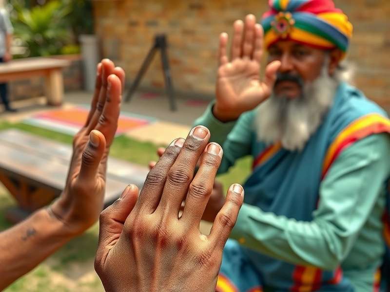 Regional variations of Indian hand games