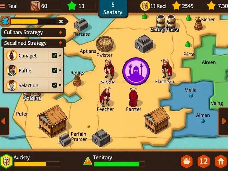 Advanced strategy interface in Kebab Realm Rulers