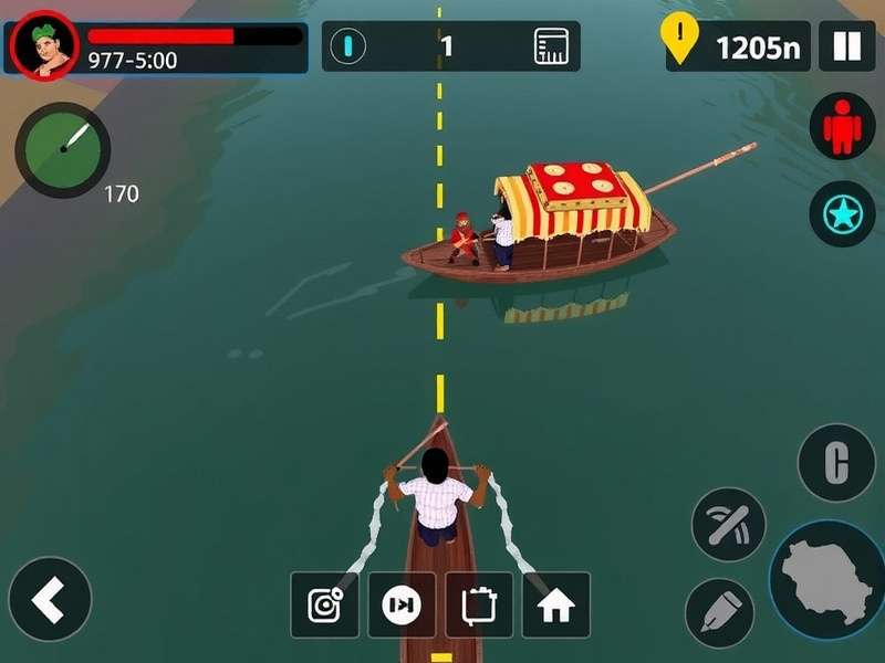 Raft Ganges Journey gameplay showing river navigation