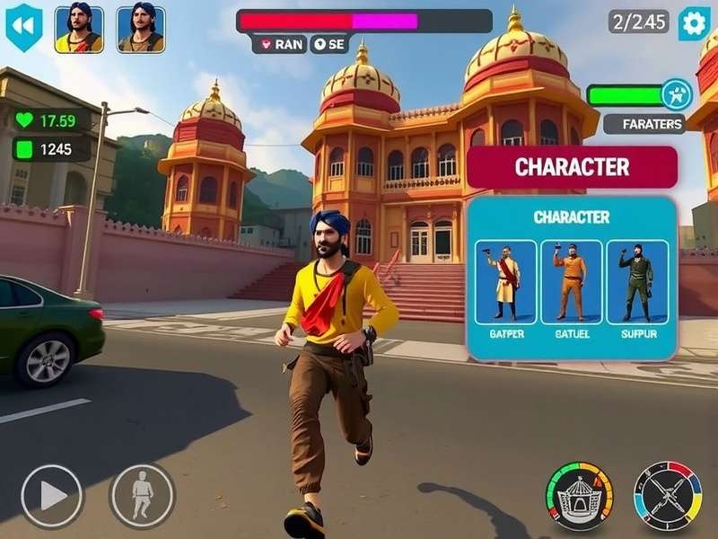 Udaipur Urge Runner environment showing detailed recreation of City Palace